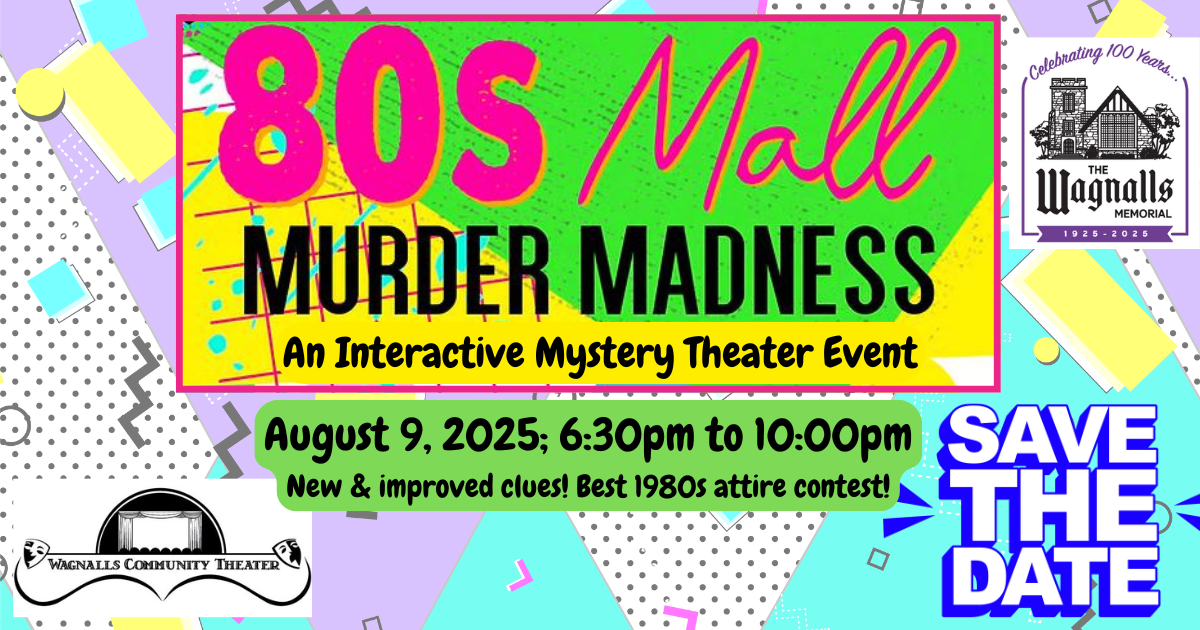 Upcoming Murder Mystery Fundraiser Event